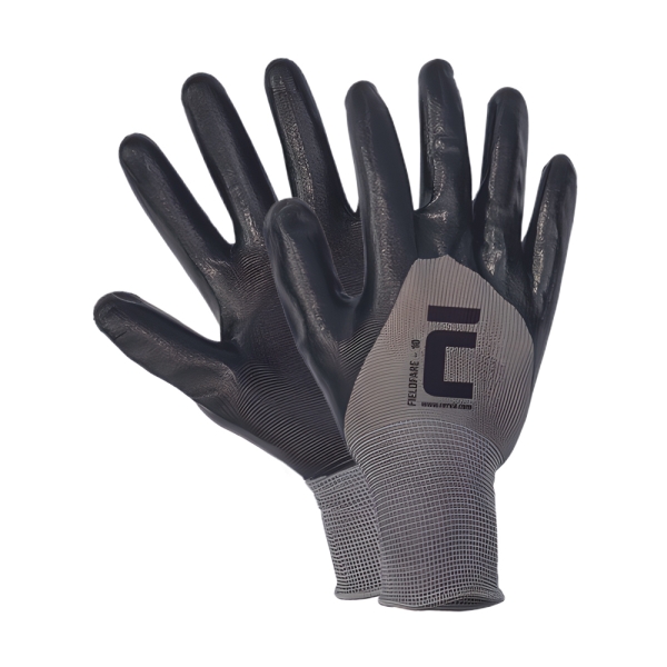 Gants de protection enduit polytril black taille 7