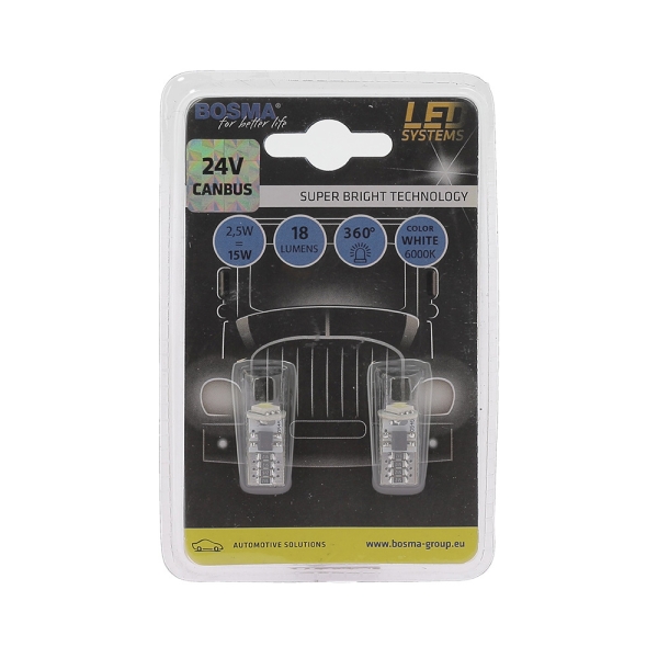 Ampoule 24V W2.1x9.5D Wedge W5W