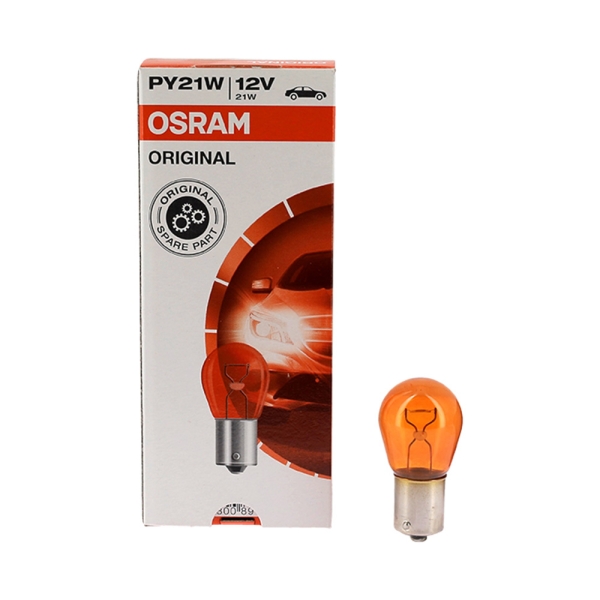 Ampoule 12V P21W BAU15S (ambrée)