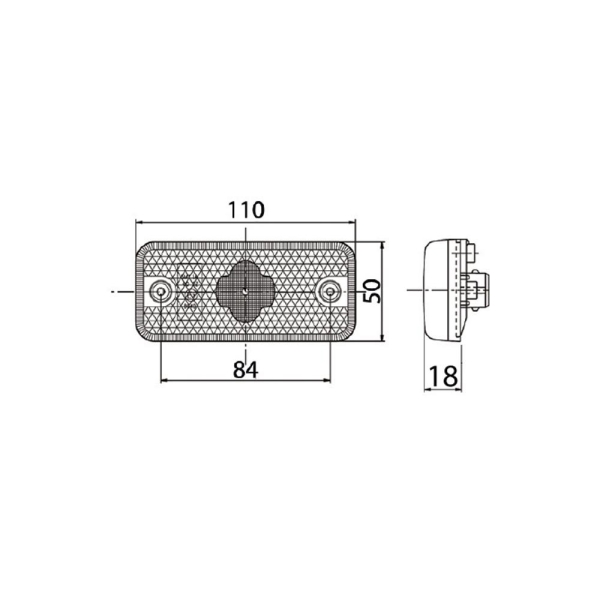 feu de position lateral led 24v ambre