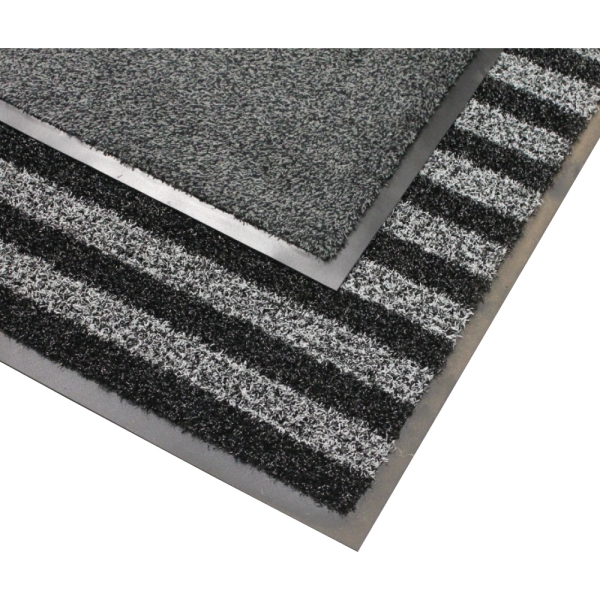 Tapis de sol polyamide gris lavable