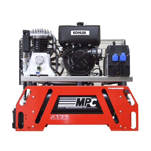 Compresseur à diesel 50L modèle autonome avec génératrice