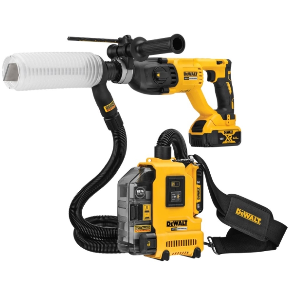 Aspirateur batterie 18/2Ah portatif en bandoulière DEWALT