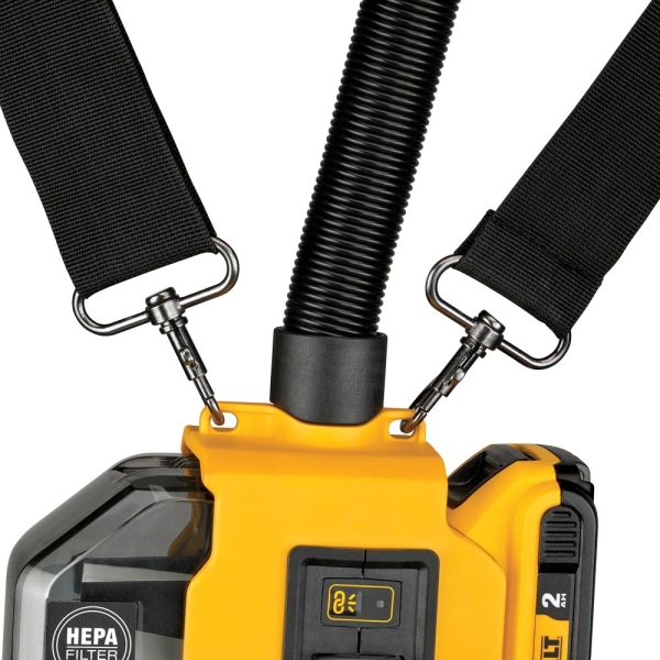 Aspirateur batterie 18/2Ah portatif en bandoulière DEWALT