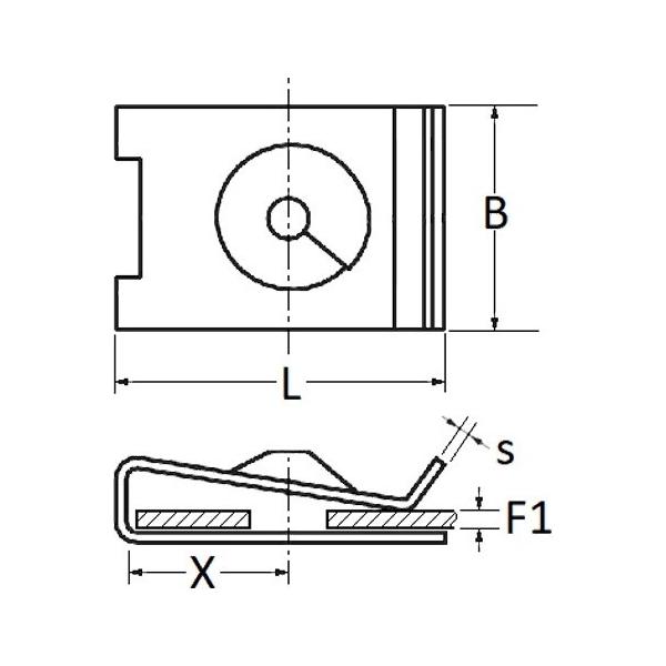 Sachet écrous plastiques pour vis à tôle 10867 Renault Dacia ø0,8 à 4mm