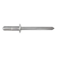Rivets multiserrage tête plate Alu - Acier