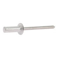 Rivets tête plate étanche alu - inox