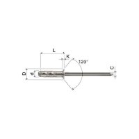 Rivets multiserrage tête fraisée Alu - Acier