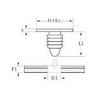 Sachet agrafes habillage 10691 Renault Dacia Ø 6,2 mm