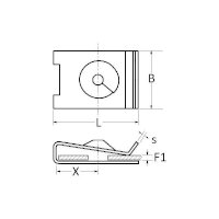 Sachet agrafes garnissage 11176 VW Audi Seat Skoda Ø 4,8 mm