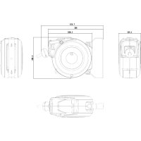 Enrouleur électrique mural 20m 2.5mm² 230V