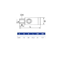 Coupleur type "STAUBLY" femelle BSP pass 7,4mm
