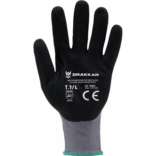 Gants de protection enduits nitrile Industrie automobile