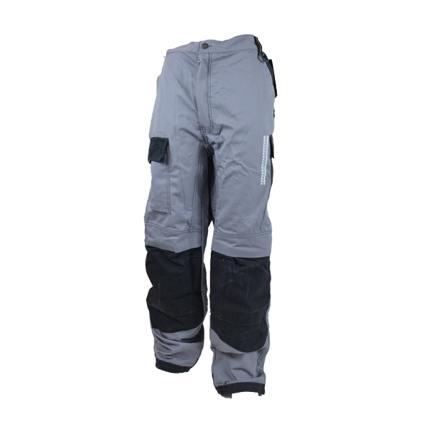 Pantalon work attitude serge coton 250g gris / noir