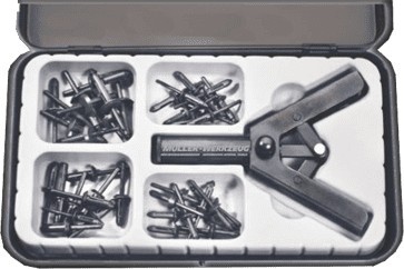 Coffret pince à rivets plastiques