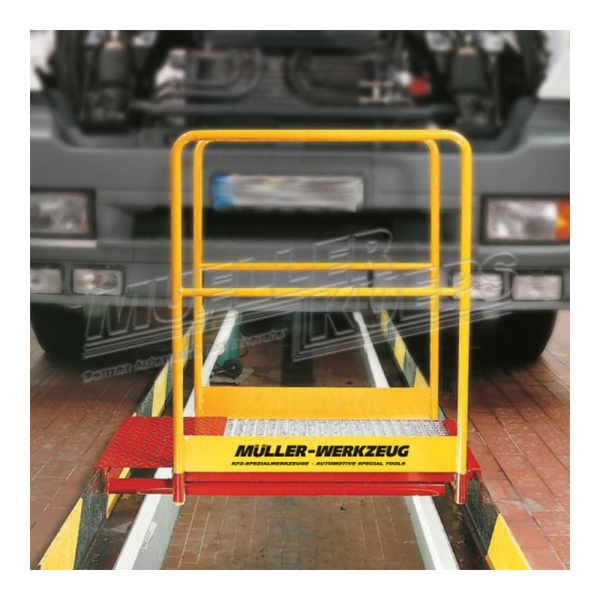 Passerelle de sécurité pour fosse bord plat + barrières
