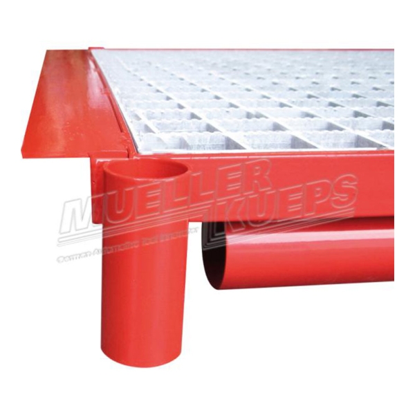 Passerelle de sécurité pour fosse bord plat + barrières