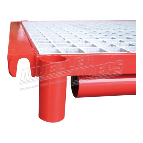 Passerelle de sécurité pour fosse bord saillant + barrières