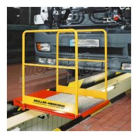 Garde de corps de sécurité pour passerelle de fosse