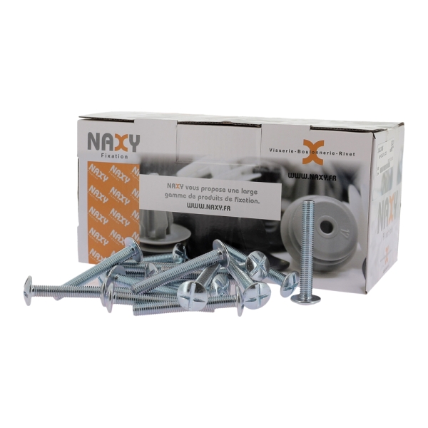 Vis poelier zinc blanc FT