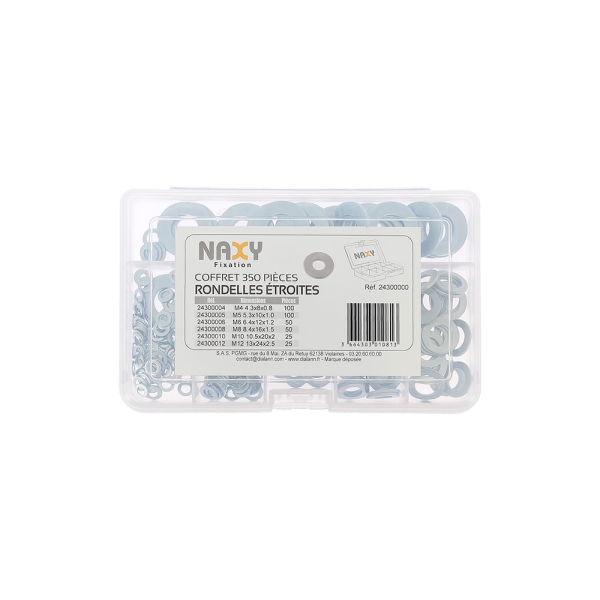Coffret rondelles étroites  350 pièces