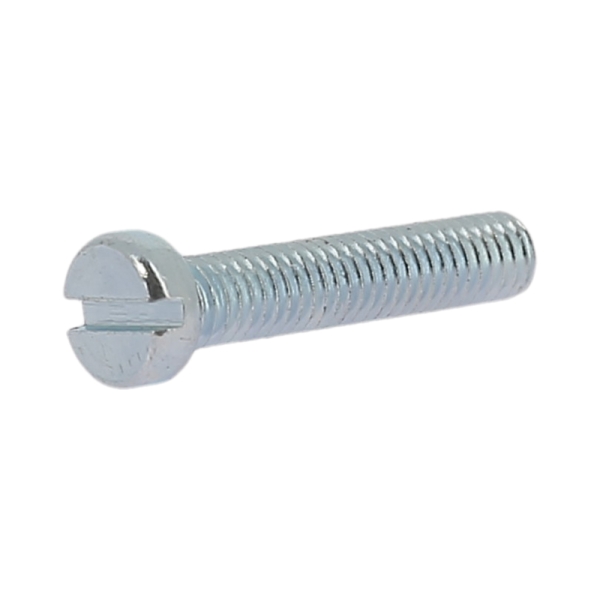Vis à métaux tête cylindrique fendue DIN84 ZINC blanc