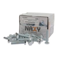 Vis métrique tête hexagonale DIN933 ZINC Blanc