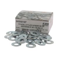 Rondelle plate moyenne type M DIN9021 Zinc blanc