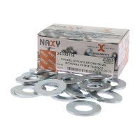 Rondelle plate moyenne type M DIN9021 Zinc blanc