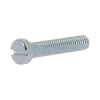 Vis à métaux tête cylindrique fendue DIN84 ZINC blanc