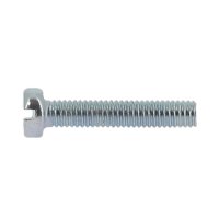 Vis à métaux tête cylindrique fendue DIN84 ZINC blanc