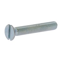 Vis métaux tête fraisée fendue DIN963 ZINC blanc