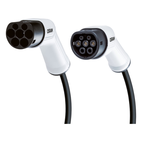 Câble de charge pour véhicule hybride/électrique 16A Type 2 OSRAM