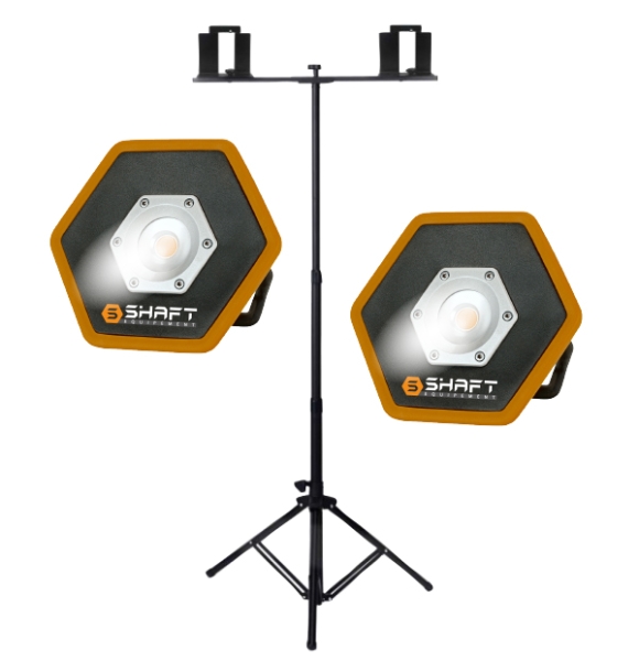 Pack départ 2 projecteurs + trépied telescopique