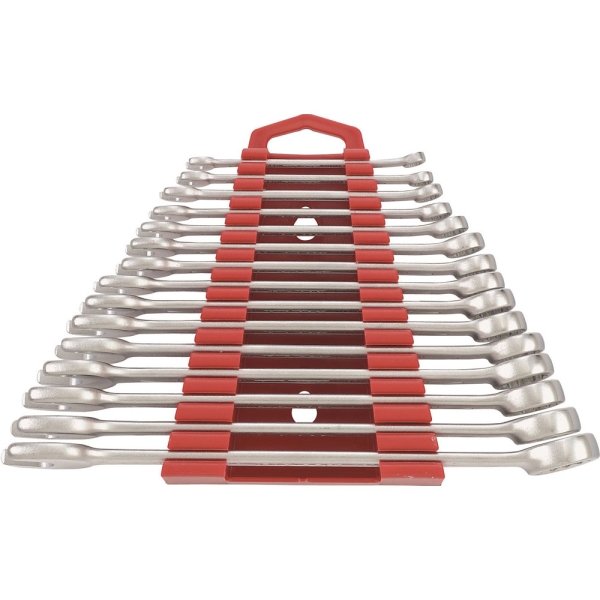 Jeu de clés mixtes 15 pièces support pyramide 5.5-19mm