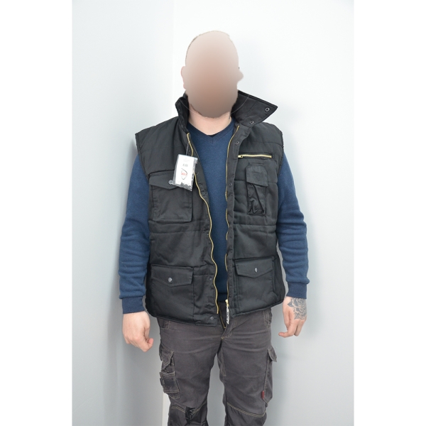 Gilet sans manche bodywarmer noir taille XL