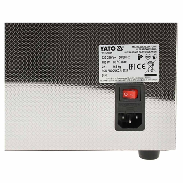 Nettoyeur bac à ultrasons 22L 480W