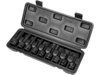 Jeu de 9 douilles à chocs torx 1/2" 9 pcs
