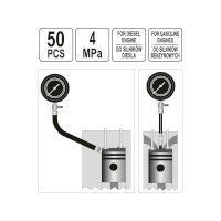 Manomètre de compression pour moteurs Diesel et Essence