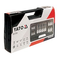 Coffret de douilles tournevis TX 1/2" 18 pièces